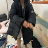 保姆鹅  【风墙】儿童羽绒服宝宝中长款护脸加厚外套保暖童装[NG2664] 炭黑 150 实拍图