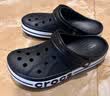 卡骆驰（CROCS）贝雅卡骆班洞洞鞋轻便耐磨一脚蹬休闲鞋女鞋时尚沙滩鞋|205089 黑色/白色-066(含智必星) 41 /42(260mm) 实拍图