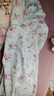 全棉斜纹布睡衣女春夏薄款长袖小清新碎花梭织纯棉睡衣家居服套装 白色碎花6635 XL 120-130斤左右 实拍图