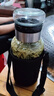 【送杯套】大容量加厚玻璃杯子便携杯茶水分离带杯套泡茶水杯 透明 1000ml吨吨桶 1只装 实拍图