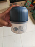 绞肉机小型打蒜器家用绞蒜切蒜器多功能辅食料理机电动蒜泥神器蒜蓉机自动切菜机压蒜器 宝蓝色- 0.26L （升级大电机） 实拍图