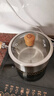双枪（Suncha）316L不锈钢小奶锅辅食锅汤锅泡面蒸锅燃气电磁炉16cm带盖 实拍图