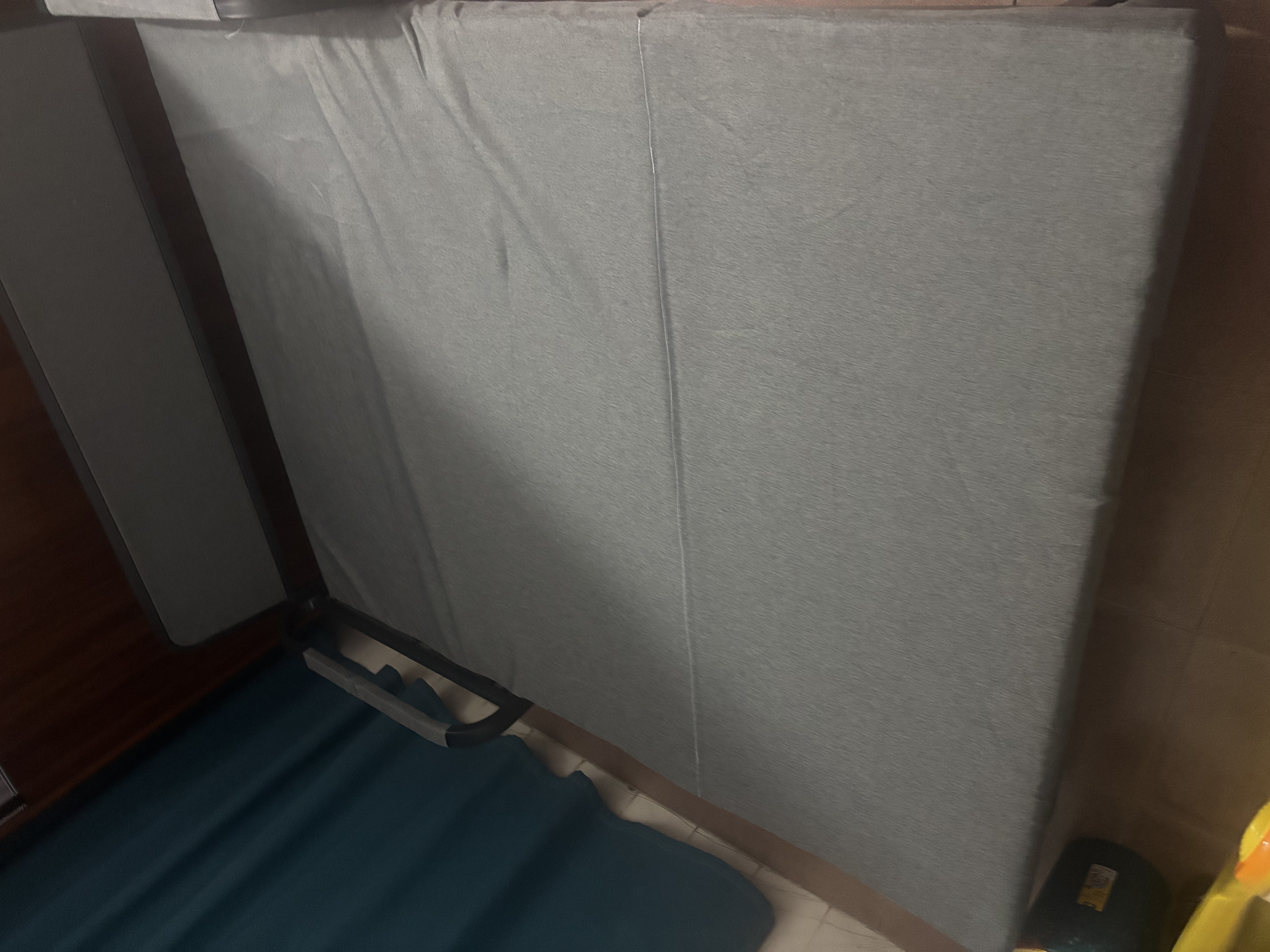 楠姝【睡坏包赔】沙发床一体两用小户型布艺单人实木双人折叠沙发床 【1.58m储物款】5cm海绵+2cm椰棕 实拍图