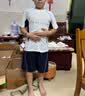 左西童装男童夏套装2026新款夏季儿童速干运动服A类短袖T恤两件套 白色 【A类面料 婴儿般呵护】 140 cm 实拍图