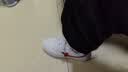 特步情侣男女板鞋小白鞋空军一号秋季革面耐磨百搭运动板鞋休闲鞋 实拍图