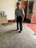足力健老人鞋【父亲节礼物】中老年轻便休闲散步鞋2431380J 男 黑色 42 实拍图