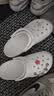 卡骆驰（CROCS）檀健次同款经典洞洞鞋轻便百搭女沙滩鞋包头拖鞋男鞋|10001 白色-100(含智必星) 39 (240mm) 实拍图