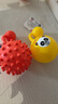 费雪（Fisher-Price）儿童玩具小皮球甩甩摇铃球黄色(含辰太按摩球红色)生日礼物礼品 实拍图