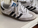 阿迪达斯（adidas）三叶草SAMBA OG J男女经典运动鞋桑巴德训鞋T头鞋 JQ4112白/灰 实拍图