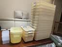 京东物流 桌面长方形收纳筐厨房杂物家用收纳盒塑料玩具零食整理 绿色大号 29*19.5*11.6cm 实拍图