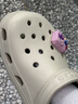 卡骆驰（CROCS）檀健次同款经典洞洞鞋轻便百搭女沙滩鞋包头拖鞋男鞋|10001 骨白色-2Y2(含智必星) 39 (240mm) 实拍图