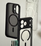 亿色（ESR）Ai按键全包适用iPhone17promax手机壳苹果17promax保护套17pm透明硅胶软壳超薄磁吸镜头防摔深蓝 实拍图
