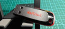 闪迪（SanDisk）64GB USB3.2 U盘 CZ74 读速高达300MB/s 金属高速u盘 安全加密 学习办公投标大容量优盘 实拍图