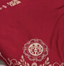 雅鹿高档结婚四件套大红中式刺绣新婚嫁房婚庆床上用品喜子被罩床单笠 喜结连理【手工刺绣-亲肤柔软】 1.8m床单款四件套-200*230cm被套 实拍图