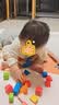 Hape(德国)婴幼儿童拼搭木质积木玩具40粒彩虹积木宝宝节日礼物E8321 实拍图