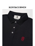 KENT&CURWEN肯迪文【刘雨昕同款】春夏系列小玫瑰休闲翻领短袖POLO衫 黑色99 (2026新色) XL 实拍图
