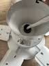 奥克斯风扇灯大尺寸静音家用吸顶一体铁艺客厅餐厅饭2026年新款吊扇灯 吸顶52寸白色-变频-(遥控)48W 实拍图