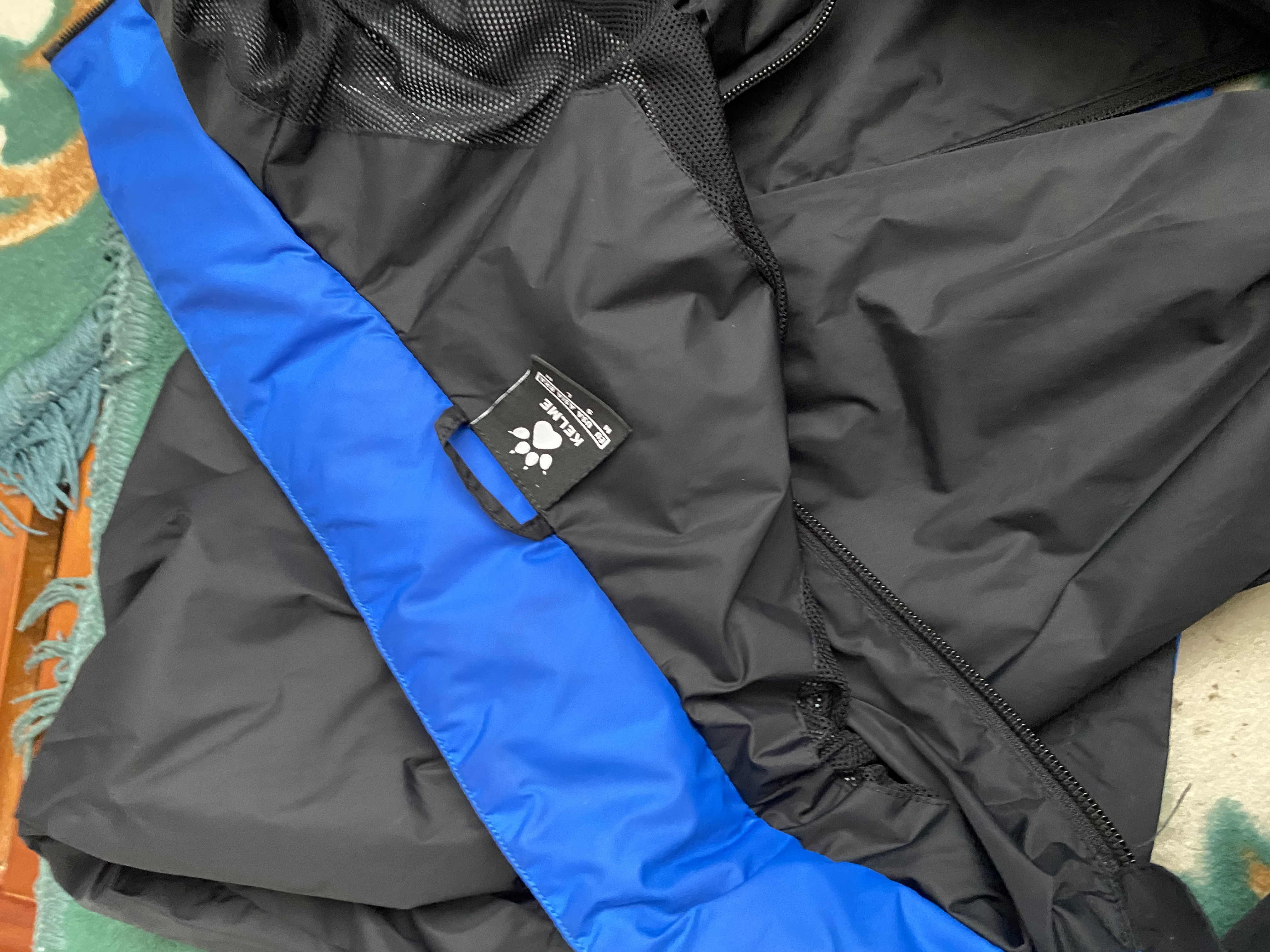 KELME/卡尔美运动风雨衣男女情侣防风衣防雨连帽足球训练外套 黑色 L 175 实拍图