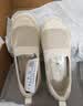 Pansy盼喜女鞋一脚蹬单鞋透气网面鞋防滑软底舒适鞋子4355 燕麦灰 35 实拍图