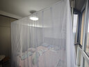 La Torretta 轻奢风双层落地式蚊帐 宽2.0×长2.2m -水墨灰 实拍图