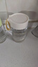 富光清然玻璃杯 高硼硅玻璃水杯子 女生便携牛奶咖啡刻度茶杯330ml 实拍图