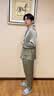DOEO2026新款真丝睡衣男夏薄款送男友轻奢高级感桑蚕丝家居服礼盒套装 银杏【长袖+长裤】 M 100-120斤 实拍图