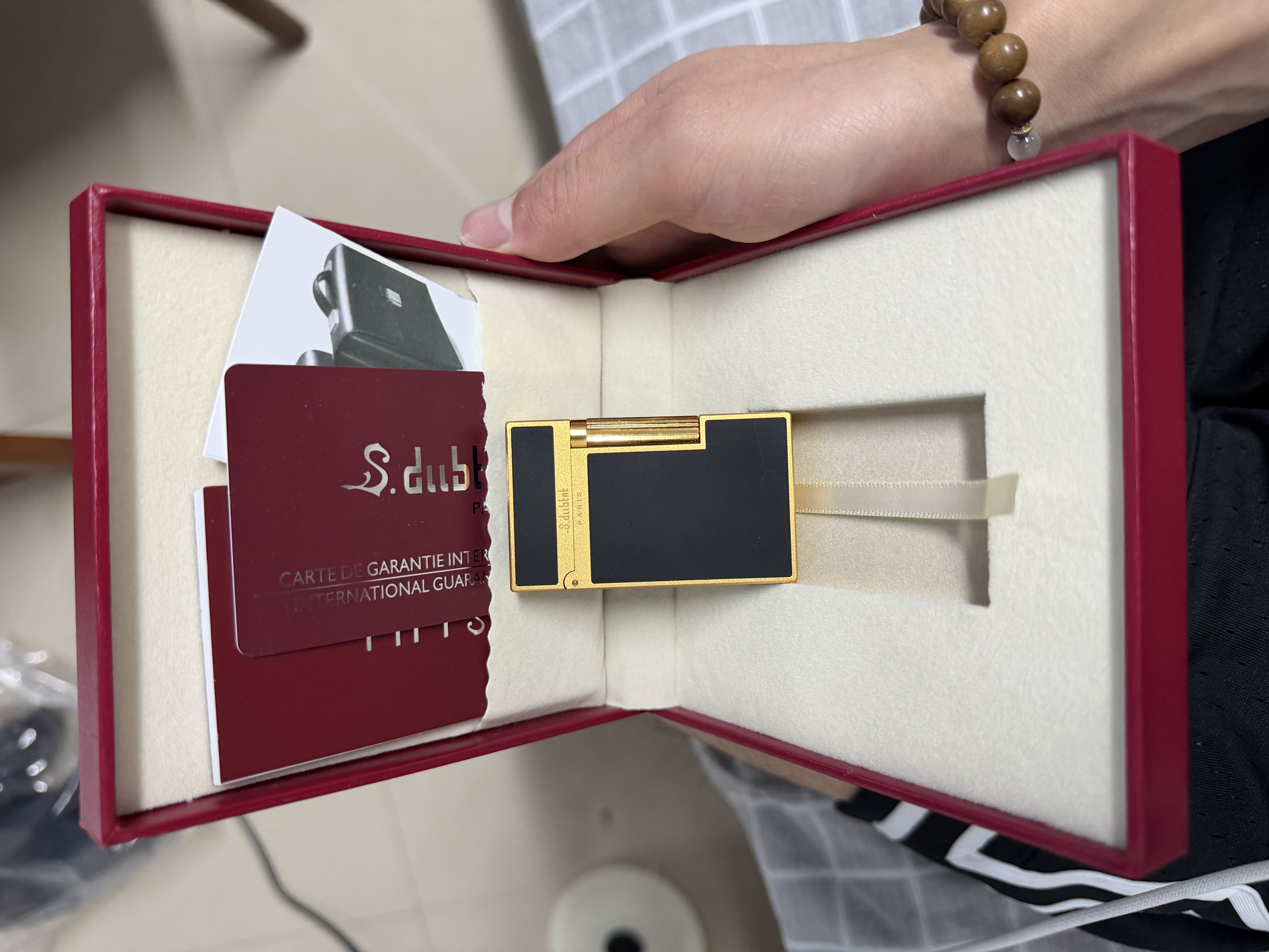 S.dubtnt法国都柏特经典系列中国漆充气可刻字朗声钢音火机节日礼物 实拍图