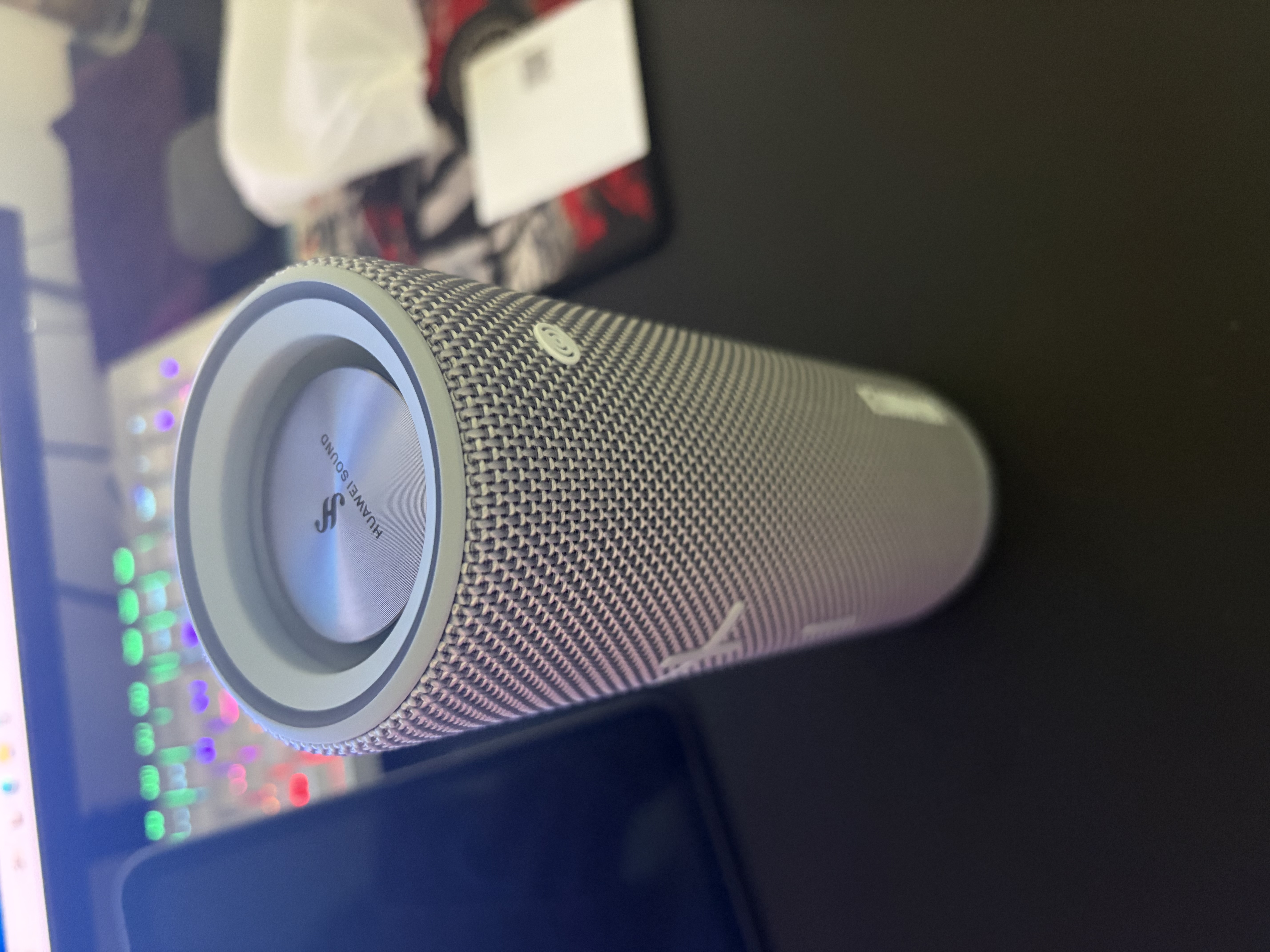 华为Sound Joy 2 智能版 看球季 户外便携式音箱 高保真电脑音响 两台组建立体声 26小时长续航 海岛蓝 实拍图