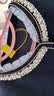 白鹿语秋荷叶边圆领钉珠开衫小香风撞色织带时尚针织外套女 藏蓝色1 XL 实拍图