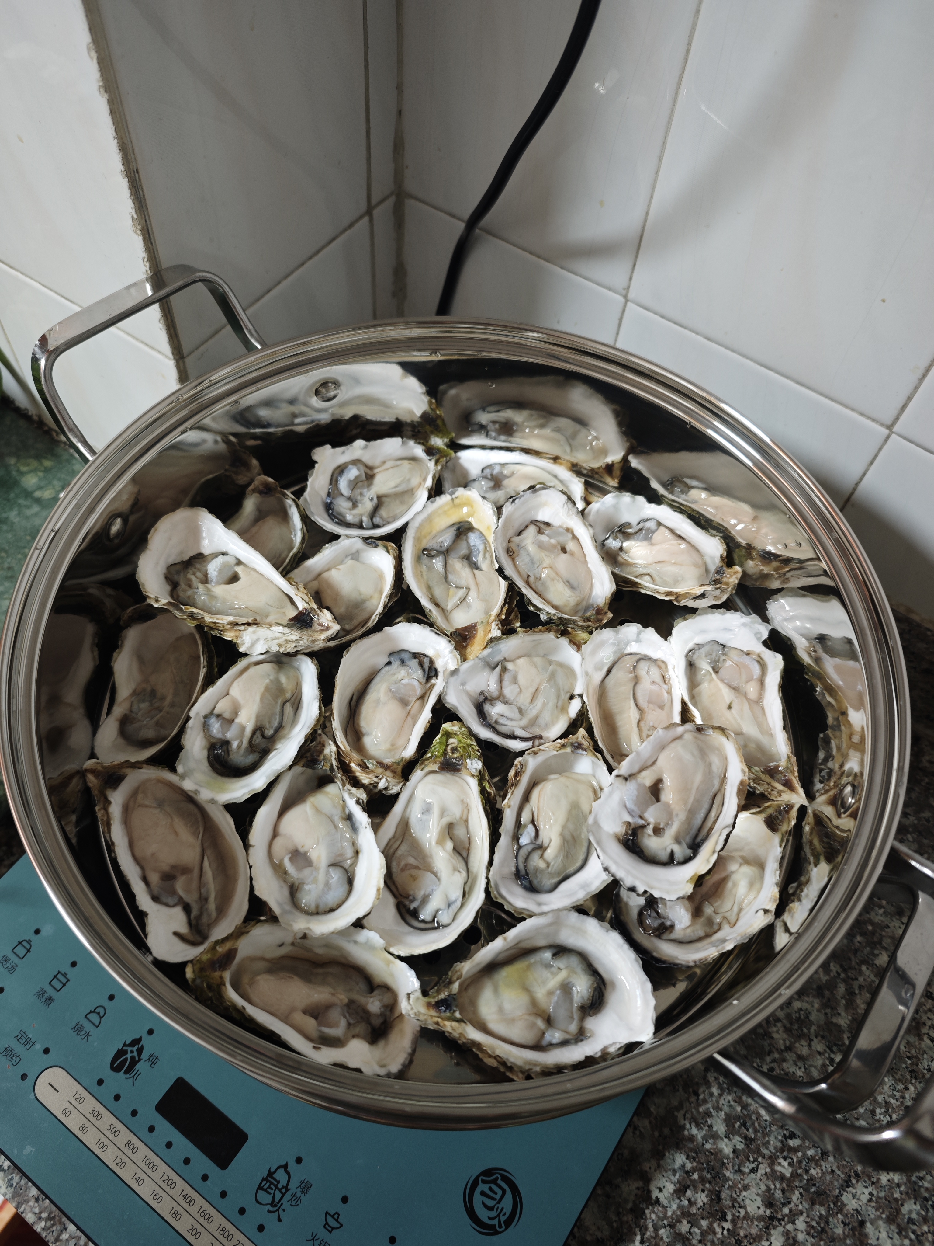 铿锵316不锈钢蒸汽锅家用蒸锅大容量蒸汽火锅桑拿蒸锅加厚海鲜蒸锅 双层蒸锅 30cm 实拍图