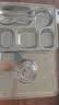 宇太（YUTAI）304不锈钢餐盘饭盒带盖五格加深食堂分格快餐盘碗勺筷套装 S5TG 实拍图
