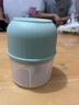 绞肉机小型打蒜器家用绞蒜切蒜器多功能辅食料理机电动蒜泥神器蒜蓉机自动切菜机压蒜器 浅绿色- 0.26L （升级大电机） 实拍图