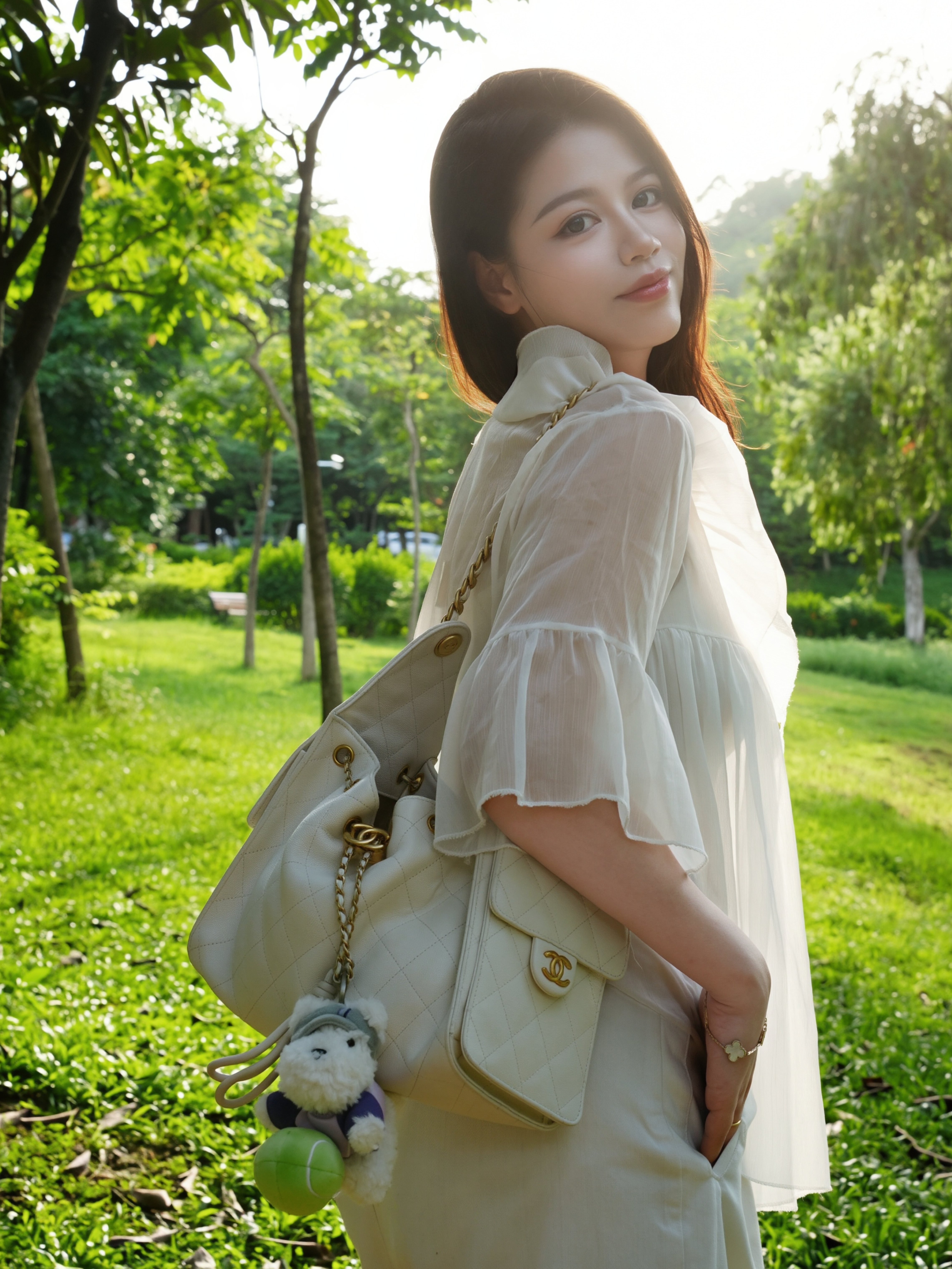 babycare【王楚然同款】休闲运动挂件毛绒包包玩偶送女生网球新星 实拍图