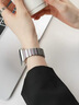JINGZ品牌原装适用苹果手表s11表带金属apple watch s10磁吸iwatch s9小蛮腰8硅胶女士款不锈钢se夏通勤 新款小蛮腰【星光粉】实心不锈钢 · 液态硅胶 适用iwatch9/8/7【41MM表盘】 实拍图