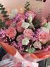 馨仪鲜花速递玫瑰向日葵康乃馨花束送女友生日礼物全国同城配送 11朵粉玫瑰混搭花束 实拍图