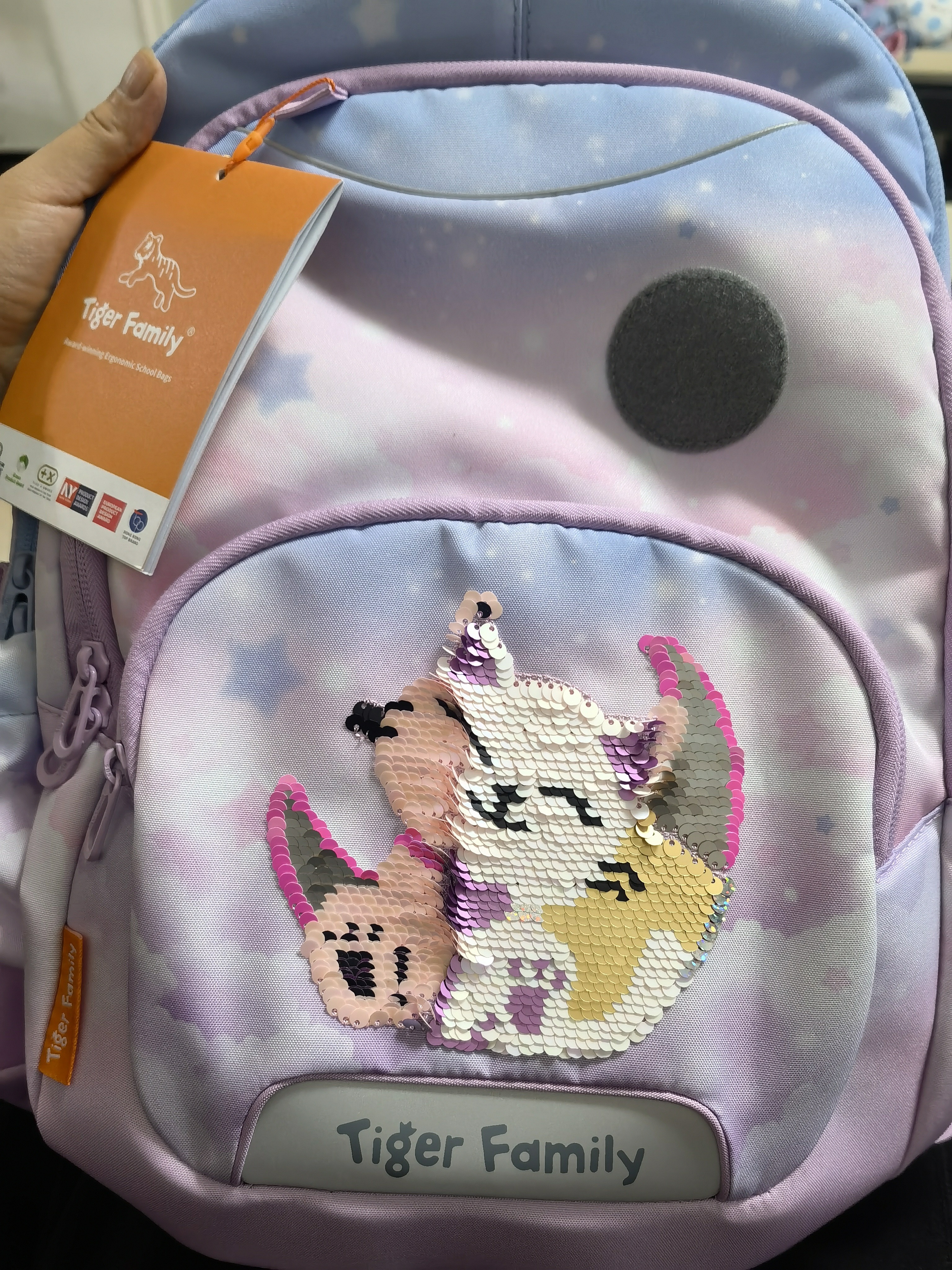 TigerFamily虎米小学生书包1-3年级儿童入学背包男女孩护脊大容量双肩包 实拍图