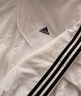 adidas三条纹休闲宽松连帽夹克薄外套女装春夏阿迪达斯官方轻运动 白/黑色   L 实拍图