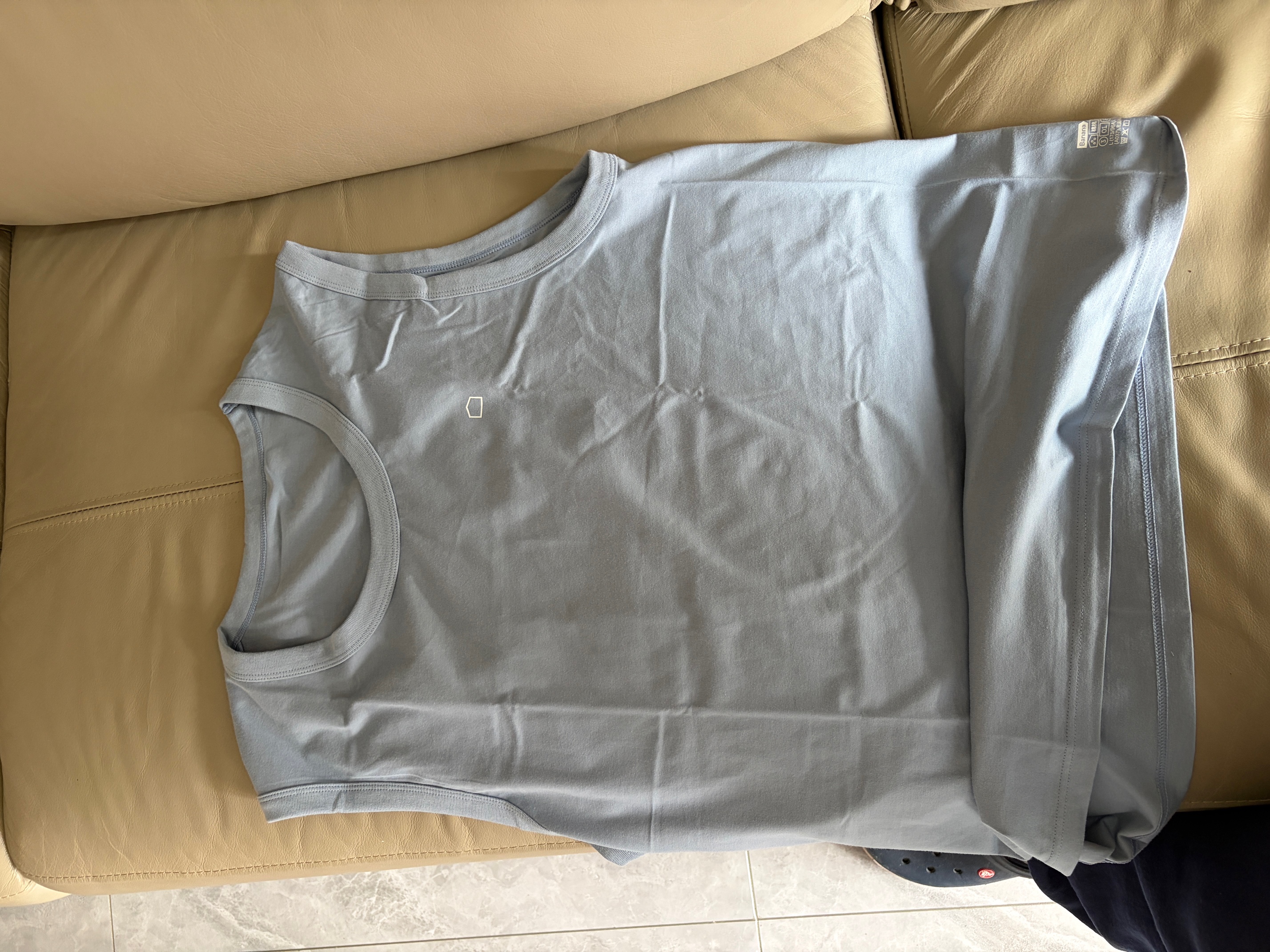 蕉内棉棉301H男士背心100%纯棉宽肩全棉家居服春夏季无袖无侧缝睡衣 实拍图