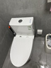 九牧（JOMOO）马桶 家用虹吸式马桶大冲力节水坐便器 防臭瞬冲 易洁抗菌马桶 升级50大管径-双旋无棱11396-305坑 实拍图
