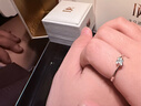 DR【618盛典】现货钻戒天然钻石戒指BELIEVE雪吻订结婚 告白纪念日 TOP*5分H色SI1*部分手寸现货 【白14K金】下单后【真爱验证】选择手寸 实拍图