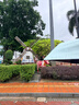 印象城黑胶雨伞防晒防紫外线太阳伞便携遮阳伞胶囊伞晴雨两用渐变天蓝色 实拍图