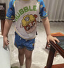 汪汪队立大功儿童游泳衣男童分体泳衣中小童泳裤男孩宝宝游泳2件套 蓝色 120 实拍图