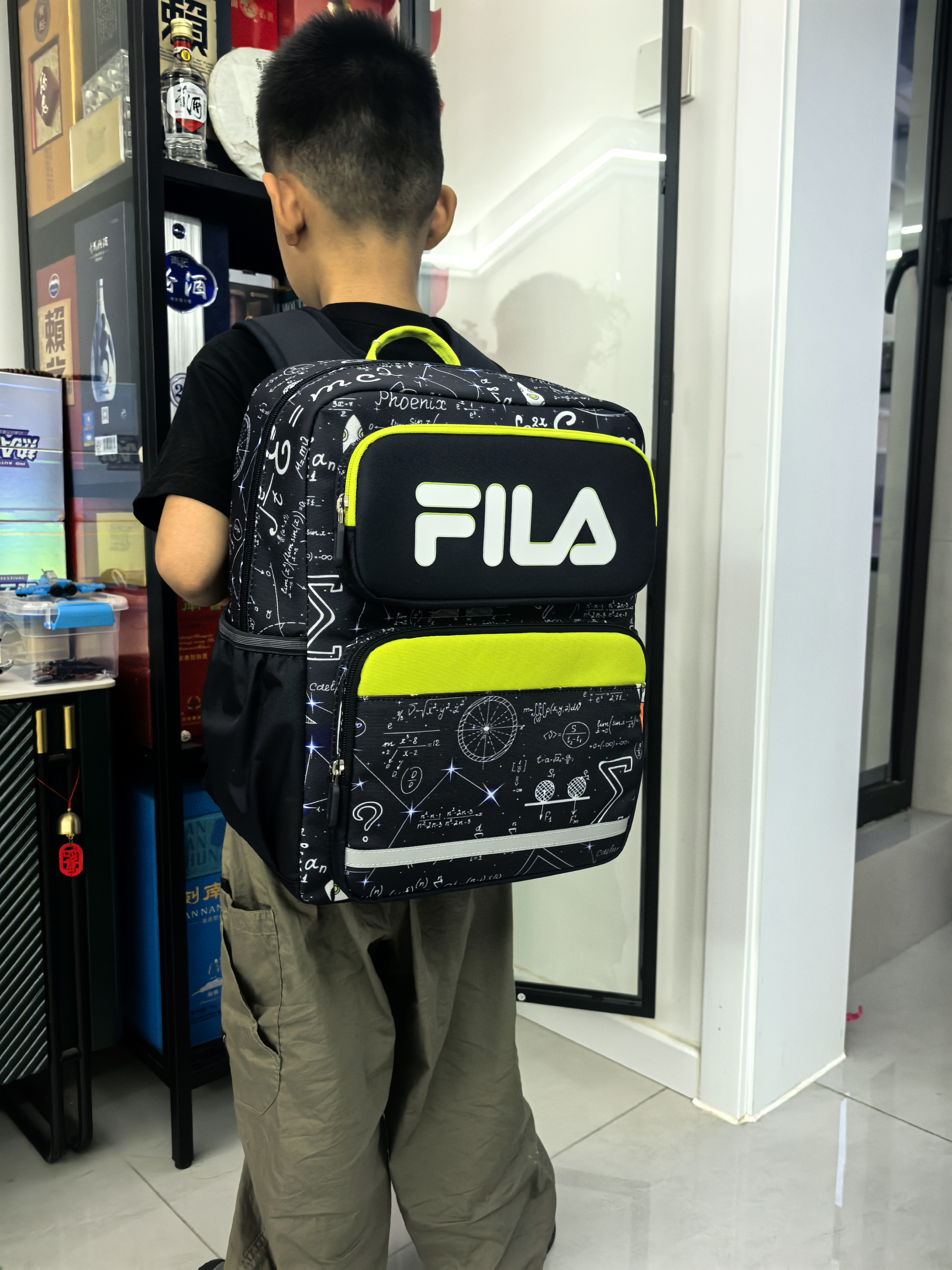 斐乐FILA儿童书包女小学生秋男孩减负一到三到六年级学生背包 【S码】传奇蓝-QNV 实拍图