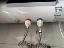 志高（CHIGO）电热水器家用储水式卫生间洗澡2200W出水断电扁桶双胆速热热水器 豪配电脑+遥控预约 50升(2人) 实拍图
