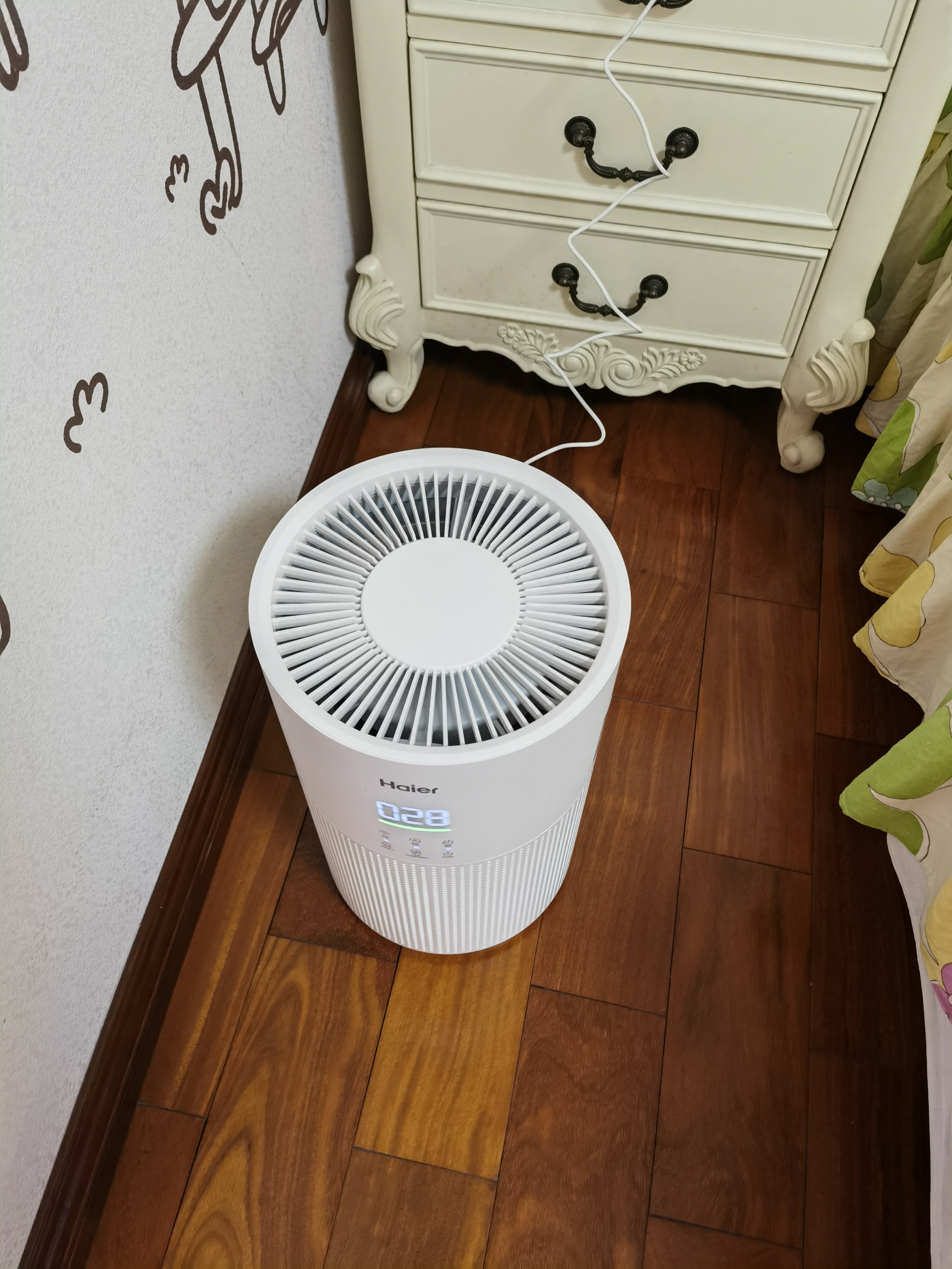 海尔【新品上市】空气净化器家庭用卧室内除甲醛消毒除菌除烟味除宠物异味净化无雾加湿一体机KJ320 净化基础版【KJ320F-Q3U1】 实拍图