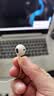 联想（Lenovo）有线耳机 HIFI音质高解析音频带麦降噪直播k歌唱歌音乐运动半入耳式游戏电脑耳机3.5mm YF01米色 实拍图