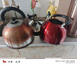 美厨（MAXCOOK）烧水壶304不锈钢响水壶 4L加厚鸣音 酒红色欧式系列MCH8696 实拍图