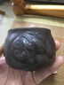 指间陶艺 宜兴紫砂品茗杯原矿纯手工茶盏功夫茶杯小单杯主人杯鱼化龙斗笠杯个人杯心经杯陶瓷茶具口杯茶碗 黑朱泥鱼化龙品茗杯  无把 实拍图