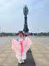 萌乎山蓝 汉服女童裙子夏新款国风儿童连衣裙古装薄款公主裙 蓝粉 130 晒单实拍图