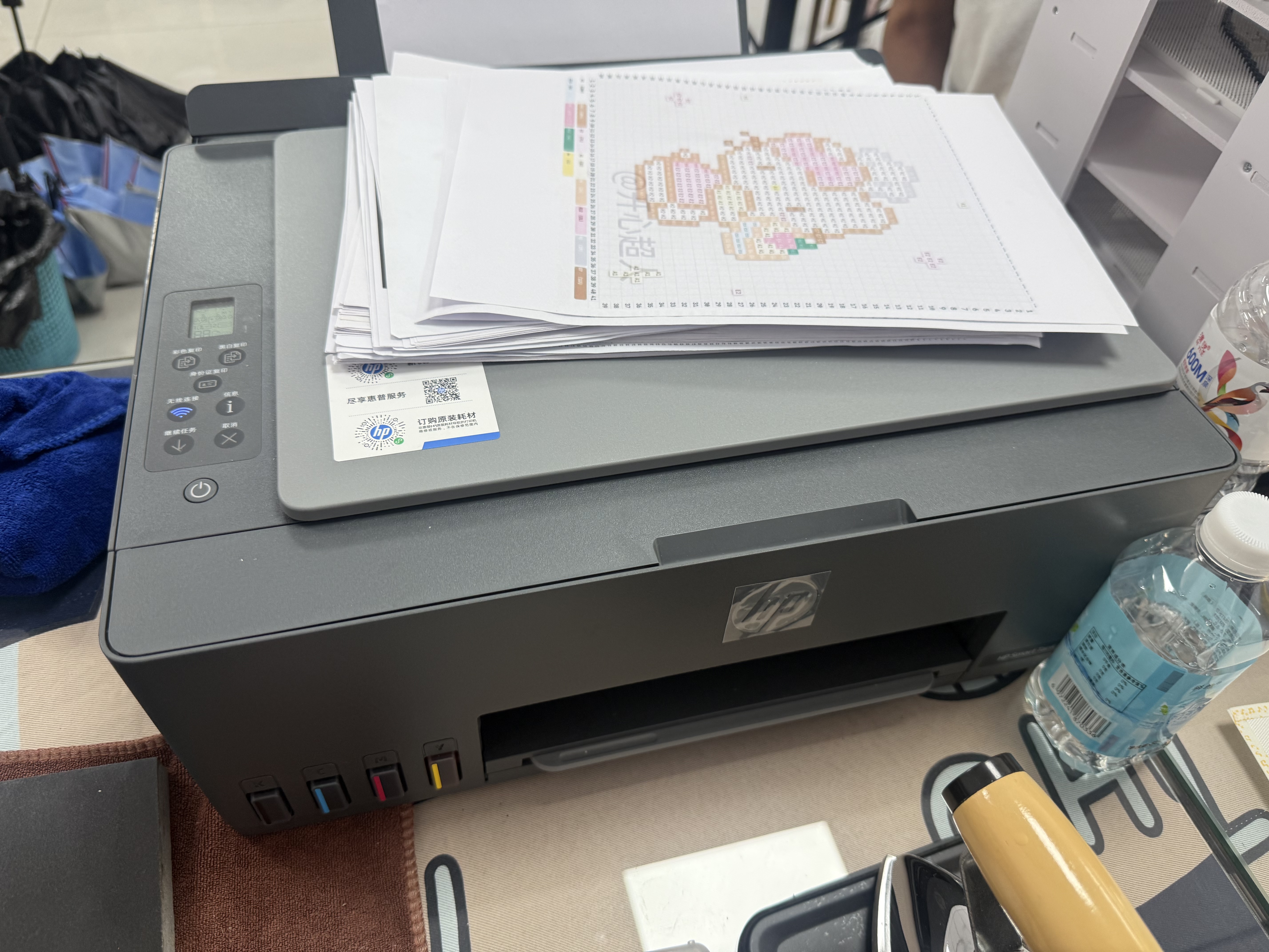 惠普（HP）519/591/589 A4彩色喷墨连供一体机 墨仓式照片打印机 家用学生作业手机无线打印原装可加墨低成本 【经典款】Tank591(免换墨盒)590系列 实拍图